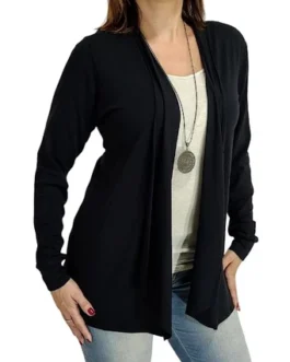 Cardigã Cardigan Casaquinho Casaco Kimono Feminino Curto Meia Estação