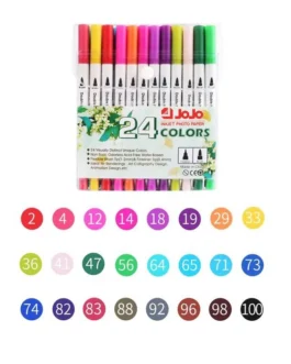 Kit Caneta Pen Brush Ponta Pincel Lettering Duas Pontas Ponta Pincel Lettering Canetinha