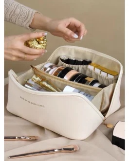 Bolsa Necessaire Super Espaçosa Maquiagem Portátil Para Viagem