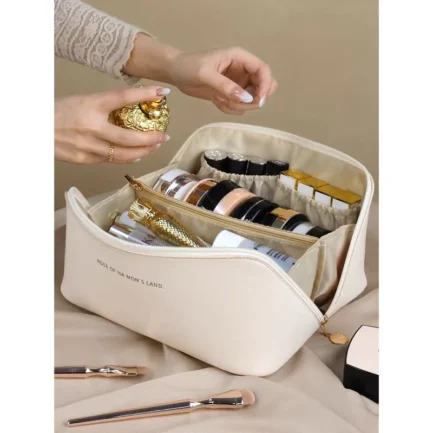 Bolsa Necessaire Super Espaçosa Maquiagem Portátil Para Viagem