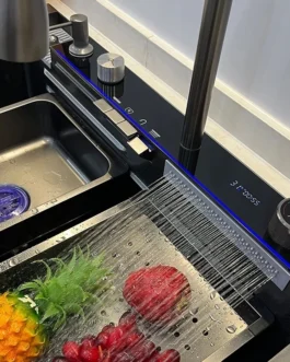 Cuba Cozinha Pia Aço Inox 304 Com Acessórios Cascata Smart Multifuncional