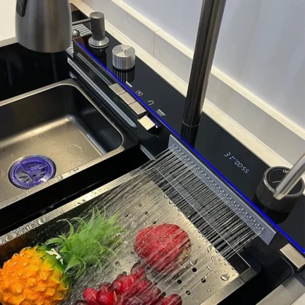 Cuba Cozinha Pia Aço Inox 304 Com Acessórios Cascata Smart Multifuncional - Image 2