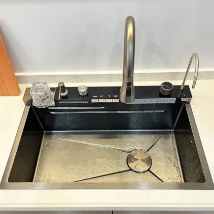 Cuba Cozinha Pia Aço Inox 304 Com Acessórios Cascata Smart Multifuncional - Image 4