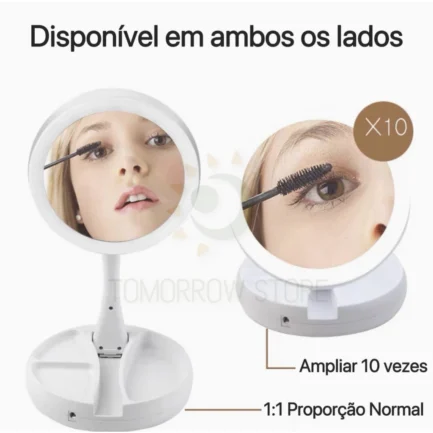 Espelho De Maquiagem Com Luz - Image 4