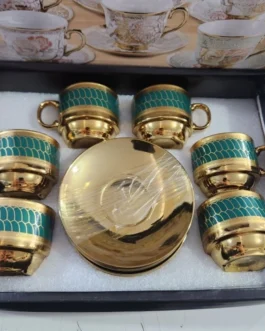 Xícara de café kit com 12 peças de Cerâmica em porcelana